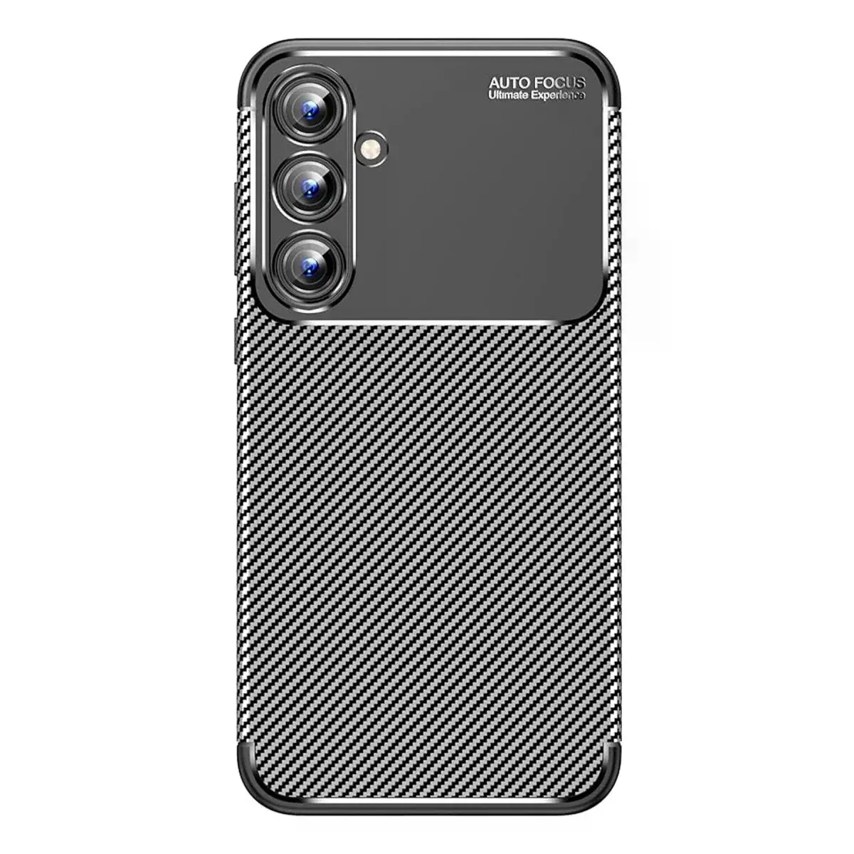 Samsung Galaxy A15 4g Kılıf Auto Focus Karbon Kapak - Siyah