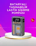 Mini Boy Elektrikli Şarjlı Yüksek Basınçlı Lastik Şişirme Pompası-1