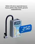 Mini Boy Elektrikli Şarjlı Yüksek Basınçlı Lastik Şişirme Pompası-3