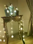 Yıldız 4m 96 Led 19 Saçak 40-50-60cm Gün Işığı Yıldız Boyutu:7cm-2