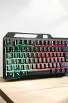 Led Işıklı Oyuncu Klavye Usb Girişli RGB Işıklı Q Klavye Mouse Hediyeli-3