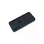 Samsung Galaxy A25 5g Kılıf Montreal Yüzüklü Silikon Kapak - Yeşil-3