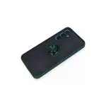 Samsung Galaxy A25 5g Kılıf Montreal Yüzüklü Silikon Kapak - Yeşil-4