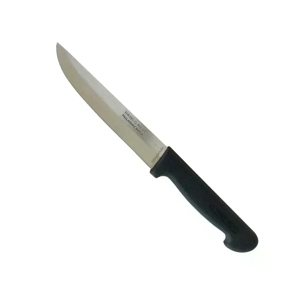 Paslanmaz Bursa Mutfak, Ekmek Bıçağı 14 Cm, Plastik Sap