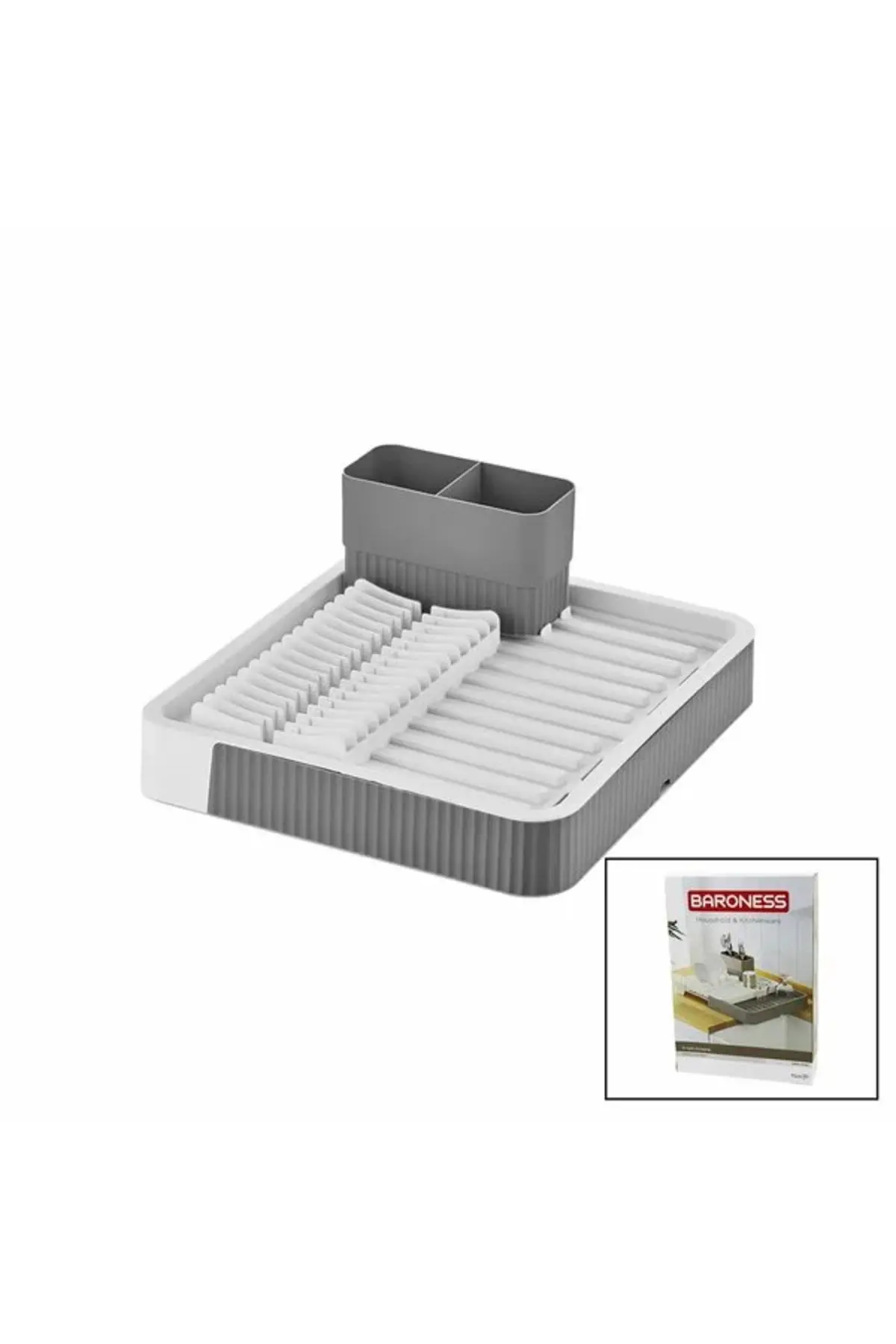 Sürgülü Bulaşıklık Plastik 32.5CM X 35.5CM - 51.5 X 35.5CM - Gri Renk