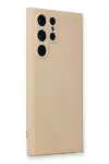 Samsung Galaxy S23 Ultra Kılıf Nano içi Kadife Silikon - Pudra-2