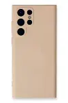 Samsung Galaxy S23 Ultra Kılıf Nano içi Kadife Silikon - Pudra-1