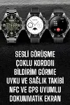 Akıllı Saat Titreşimli Amoled Ekran Uyku ve Sağlık Takibi Sesli Görüşme-1