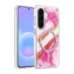 Onegif Samsung Galaxy A57 5g Lotus Simli Magsafe Kapak - Pembe-1