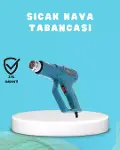 2000W Sıcak Hava Üfleme Tabancası Serak Rezistanslı Profesyonel-1