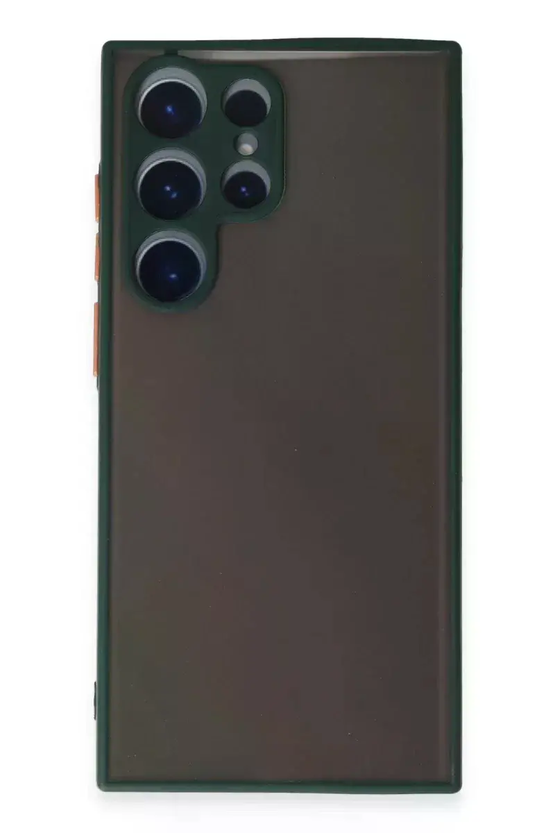 Samsung Galaxy S22 Ultra Kılıf Montreal Silikon Kapak - Yeşil