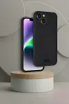 Apple iPhone 14 Kılıf Kelvin Kartvizitli Silikon - Siyah-3
