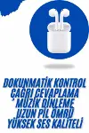 Akıllı Saat Gümüş Kasa Bluetooth Kulaklık Hediyeli Çok Fonksiyonlu İkili Set-6