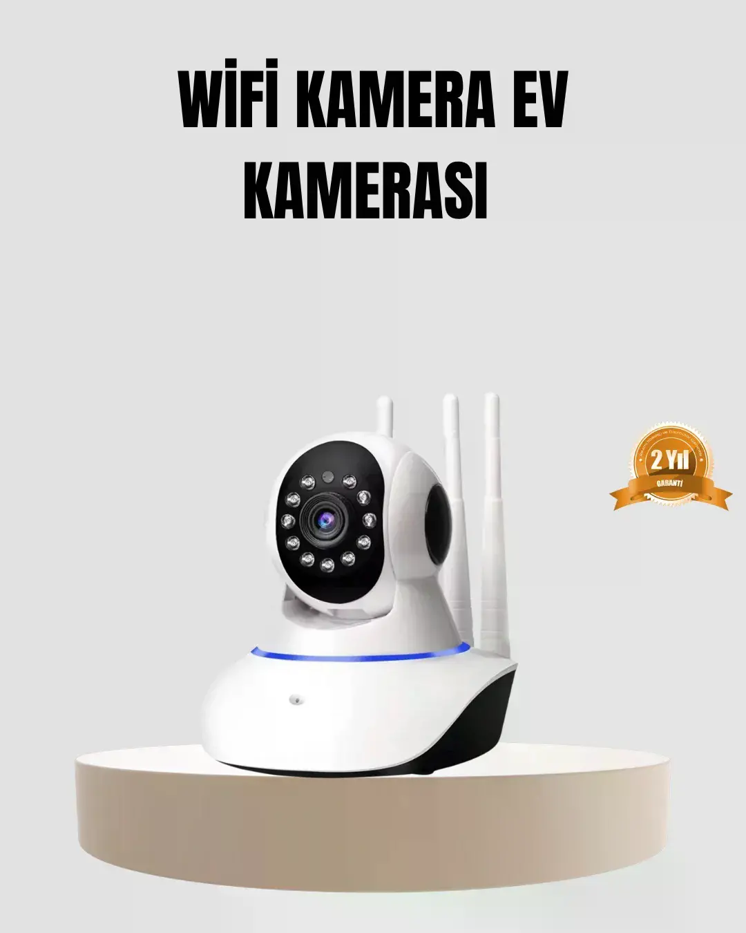 HD IP Kamera – Gece Görüşlü, Hareket Sensörlü, Mobil Takip ve Çift Yönlü Ses