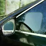 4 Parça Yan Aynalar ve Yan Camlar İçin Araç Ayna Yağmur Kaydırıcı ve Cam Buğu Önleyici Film Seti-4