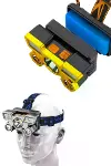 El Feneri Süper Kafa Lambası 4 Modlu 5 Led Kafa Feneri-5