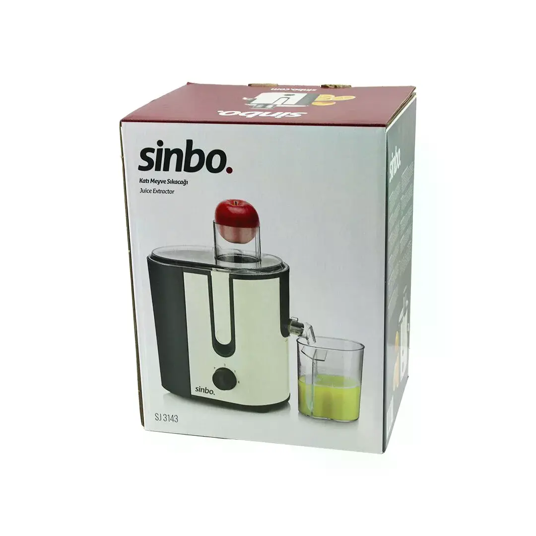 Elektrikli Bej Katı Meyve Sıkacak 600W Hazne POSA:1250ML - M.SUYU:450ML Çelik Filtre 65MM Tüp SJ-314