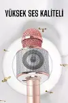 Taşınabilir Bluetooth Karaoke Mikrofon: Hafıza Kart Girişli, Etkileyici Performans-8