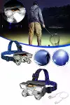 5 LED Far Şarj Edilebilir Güçlü Kafa Lambası Kamp Lambası 4 Modlu-3