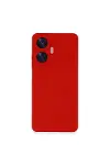 Realme C55 Kılıf Nano içi Kadife Silikon - Kırmızı-4