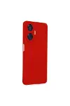 Realme C55 Kılıf Nano içi Kadife Silikon - Kırmızı-1