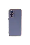 One Plus 9 Kılıf Volet Silikon - Mavi-1