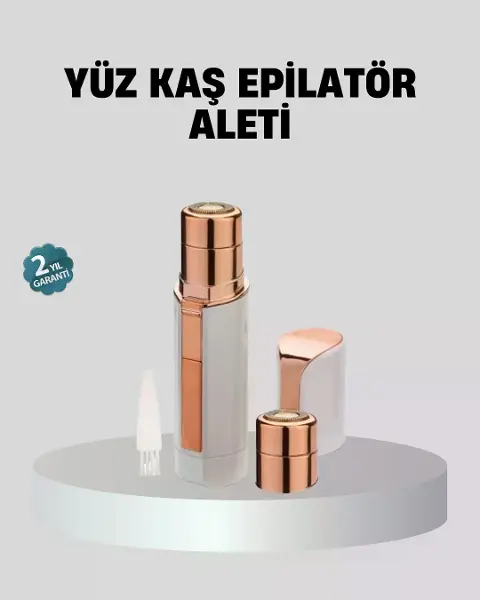 Kadınlar İçin Yüz ve Kaş Epilatörü – Hassas Cilt Dostu, Pil ile Çalışan, Taşınabilir ve Şık Tasarım
