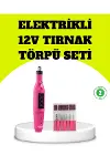 Elektrikli Manikür Pedikür Törpü Seti 6 Başlıklı-1