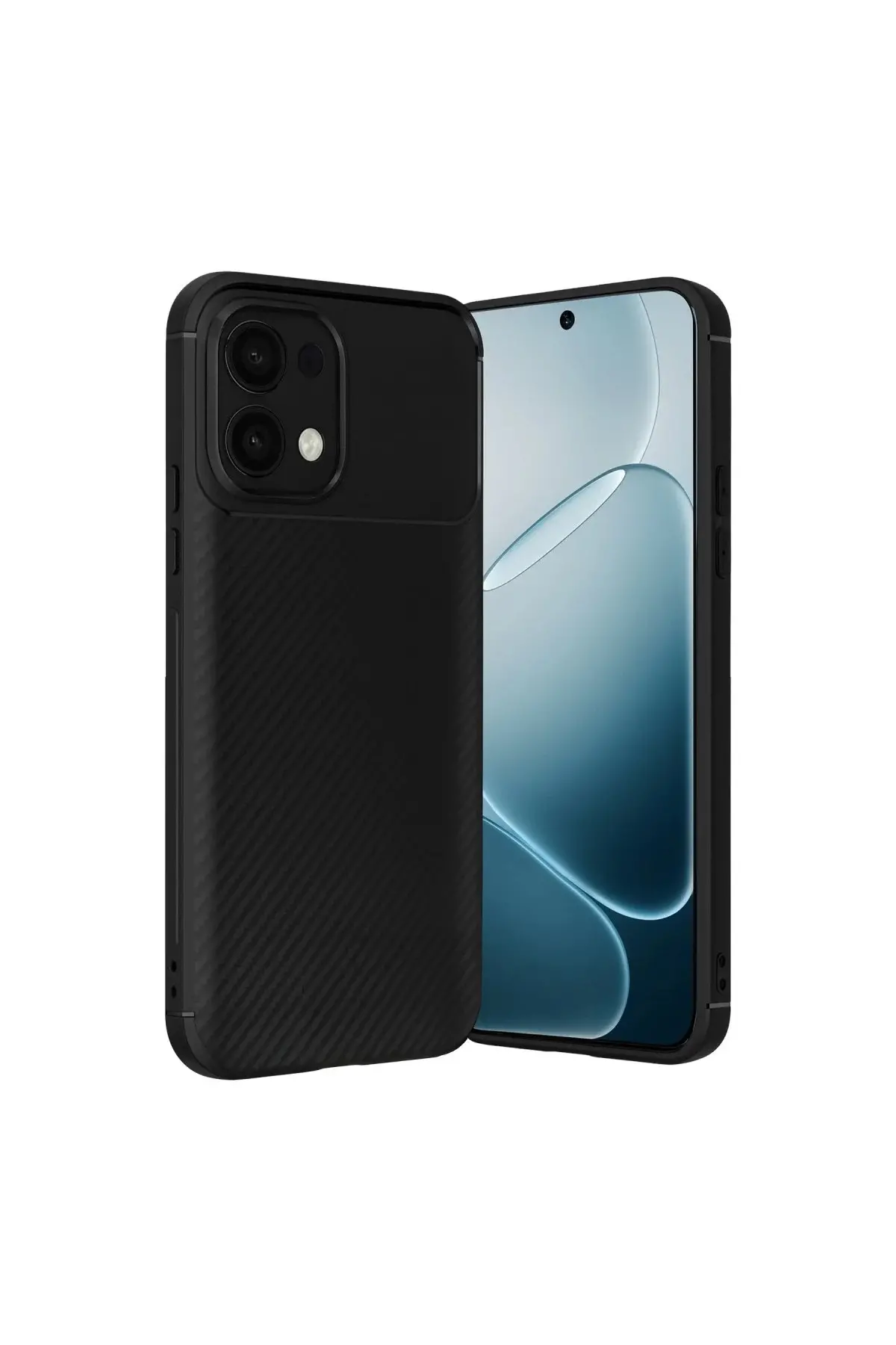 Oppo A6 Pro 4g Auto Focus Karbon Kapak - Siyah