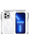 Apple iPhone 14 Pro Kılıf Beta Magneticsafe Silikon - Şeffaf-4