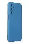 Samsung Galaxy M34 5G Kılıf Nano içi Kadife Silikon - Mavi-2