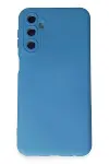Samsung Galaxy M34 5G Kılıf Nano içi Kadife Silikon - Mavi-1