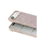 Onegif Apple İphone 17 Air Bright Simli Kapak - Pembe-3