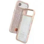 Onegif Apple İphone 17 Air Bright Simli Kapak - Pembe-5