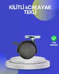 Dolap ve Raflar İçin 4 cm Kilitli Tekerlek Tekli-1