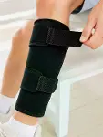 Ayarlanabilir Baldır Desteği Siyah Çift Bantlı Spor ve Yürüyüş Baldırlığı-3