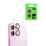 Apple iPhone 16 Plus Raze Metal Kamera Lens - Pembe-2
