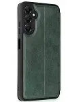 Samsung Galaxy A26 Kılıf Flip Cover - Koyu Yeşil-3