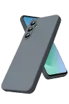 Samsung Galaxy A17 5G Nano içi Kadife Silikon - Gri-1