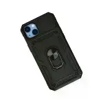 Apple İphone 14 Plus Kılıf Pars Lens Yüzüklü Silikon - Siyah-3