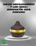 Aromaterapi Uyumlu 300 ml LED Işıklı Oda Kokusu Difüzörü-2