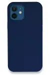 Apple iPhone 12 Kılıf Lansman Legant Silikon - Lacivert-1