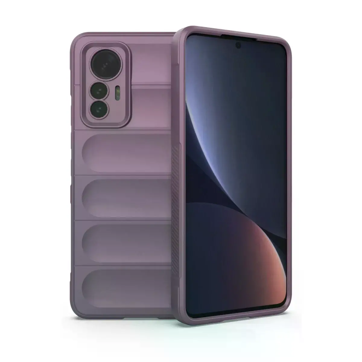 Xiao 12 Lite Kılıf Optimum Silikon - Mor