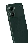Vivo Y18 Kılıf Auto Focus Karbon Kapak - Koyu Yeşil-3