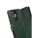 Oppo A5 Pro 4g Trend S Plus Kapaklı Kılıf - Yeşil-6