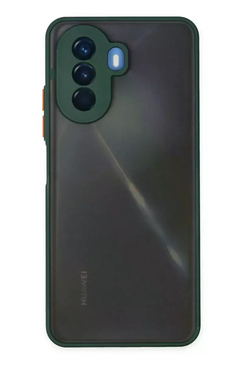 Huawei Nova Y70 Kılıf Montreal Silikon Kapak - Yeşil