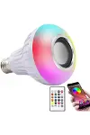 Bluetooth Hoparlör Akıllı Led Ampul Lamba-5