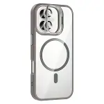 Joko Apple İphone 16 Plus Rem Lensli Magsafe Standlı Kapak - Titan Gri-1