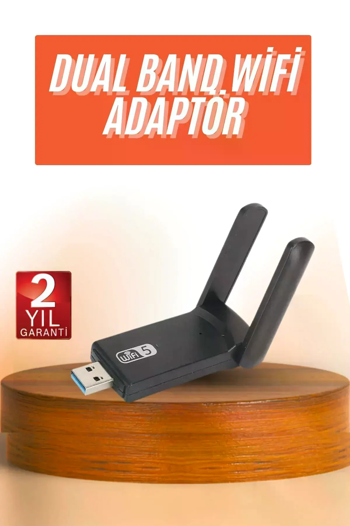Wifi Alıcı Dual Band Usb 3.0 Adaptör Kablosuz Windows 7/8/10/11