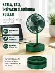 Şarjlı Mini Fan Katlanabilir 3 Hız Ayarlı Taşınabilir Tasarımlı-1